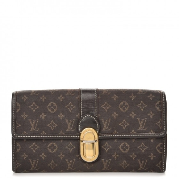 Louis Vuitton Brown Monogram Clutch with Gold Accent - Picture 1 of 9